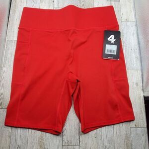 🆕 FOURLAPS (SMALL) PLYO COMPRESSION SHORTS 2072-2-1 CRIMSON RED
